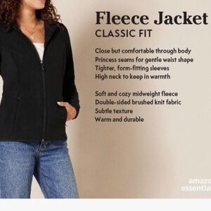 Amazon Essentials Women's M Classic-Fit Full-Zip Polar Soft Fleece Jacket